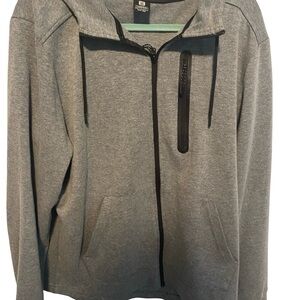 Layer 8 Gray Zip-Up Hoodie